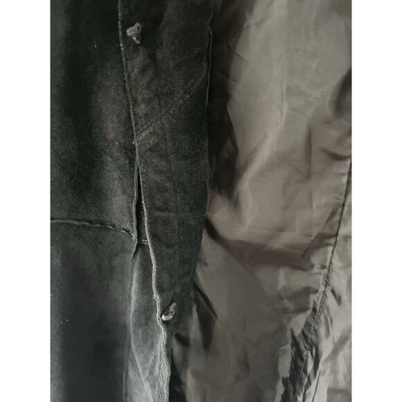 VTG Nancy Bolen City Girl Suede Jacket Sm Womens Leather Boho Black Whimisgoth - Picture 8 of 16